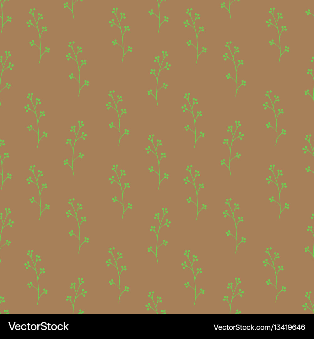 Seamless pattern composed leaves and branches Vector Image