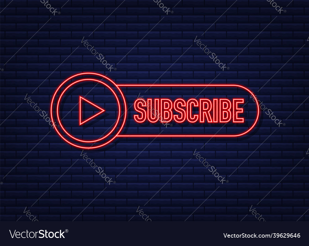 Subscribe with cursor button internet icon