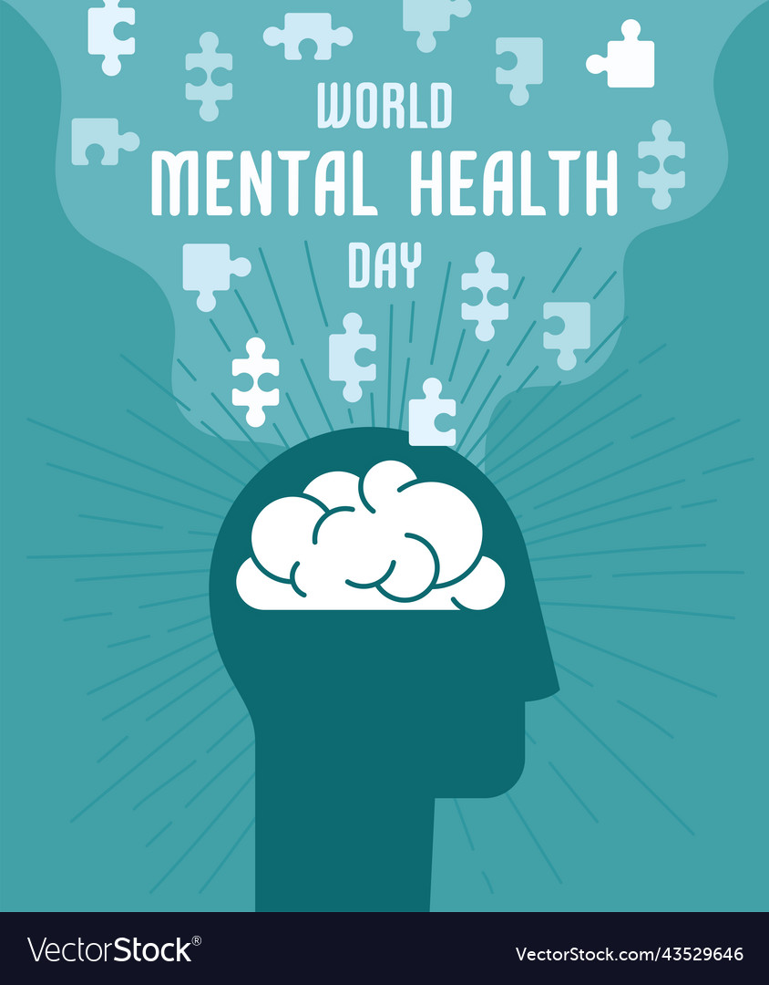 World mental health cartel Royalty Free Vector Image