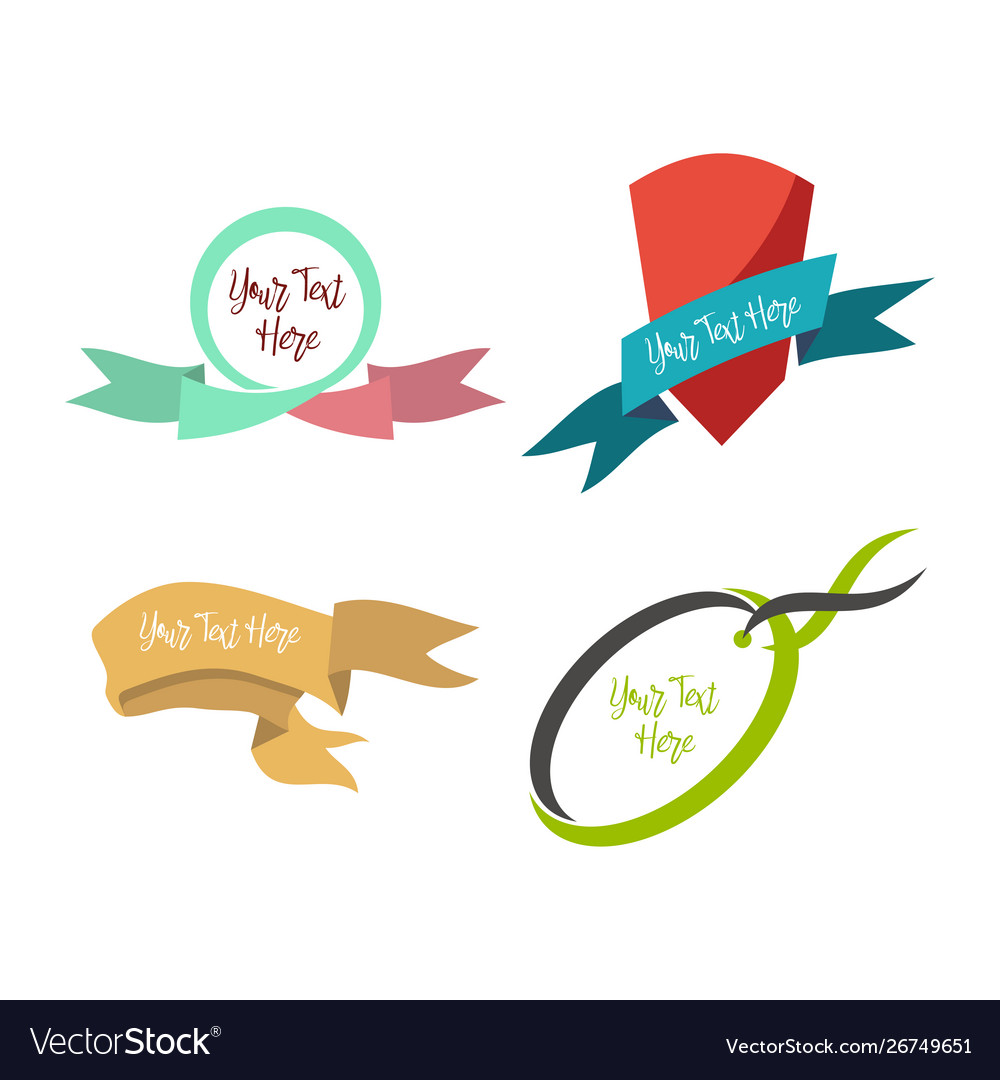 Abstract emblem blank design template frame border