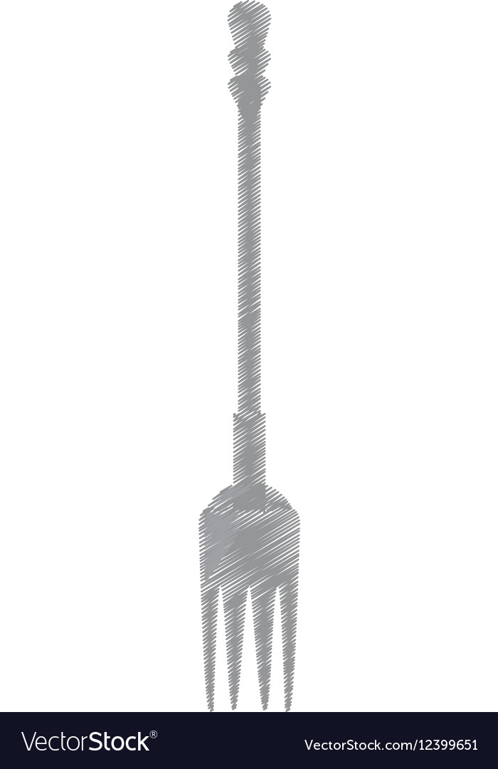 Drawing cooking fork utensils kitchen