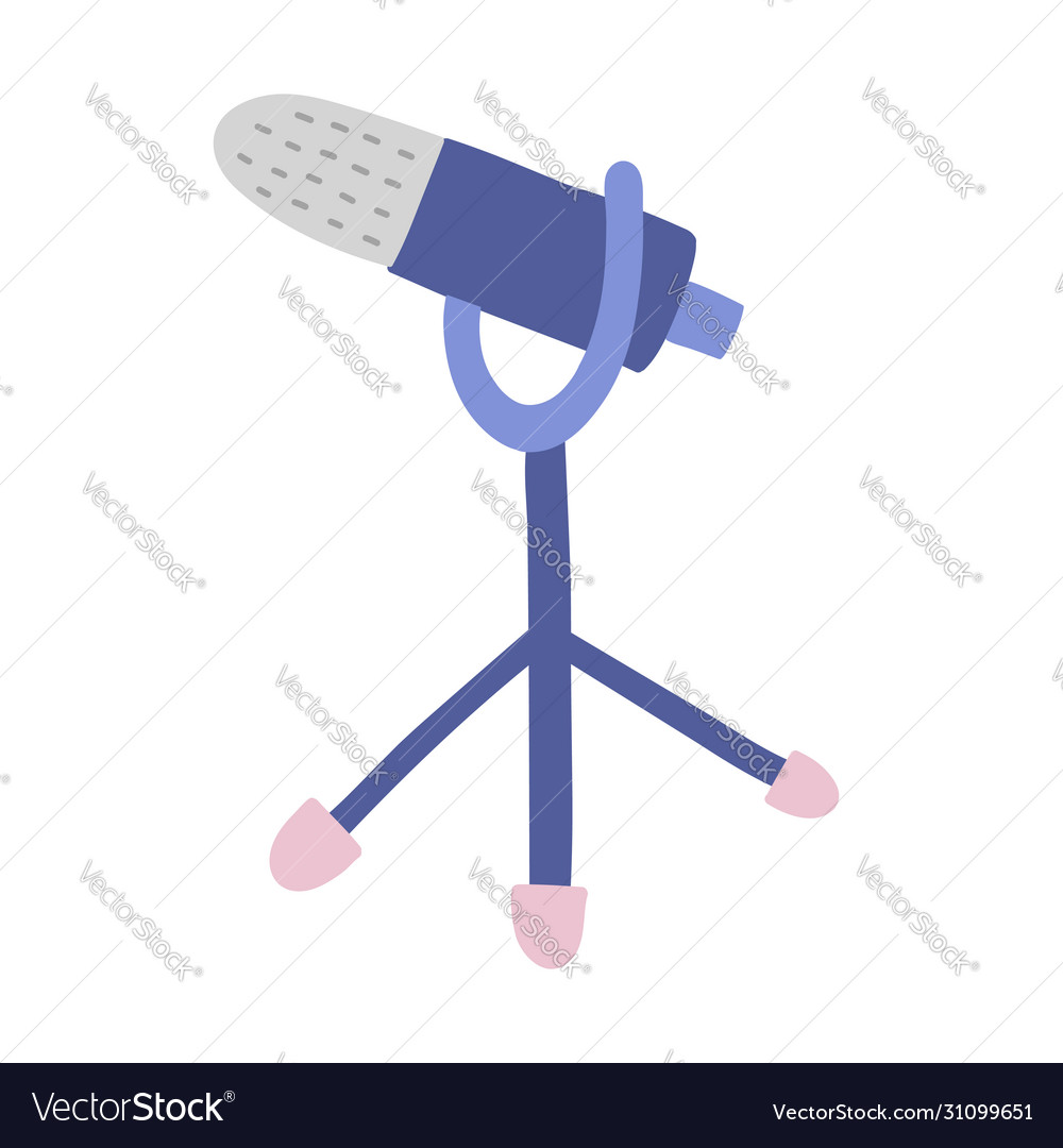 Dynamic microphone on stand device