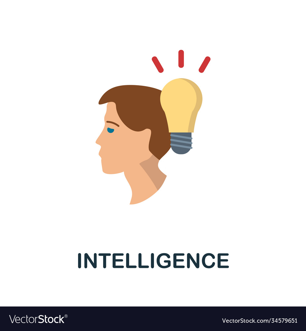 Intelligence icon simple element from creativity