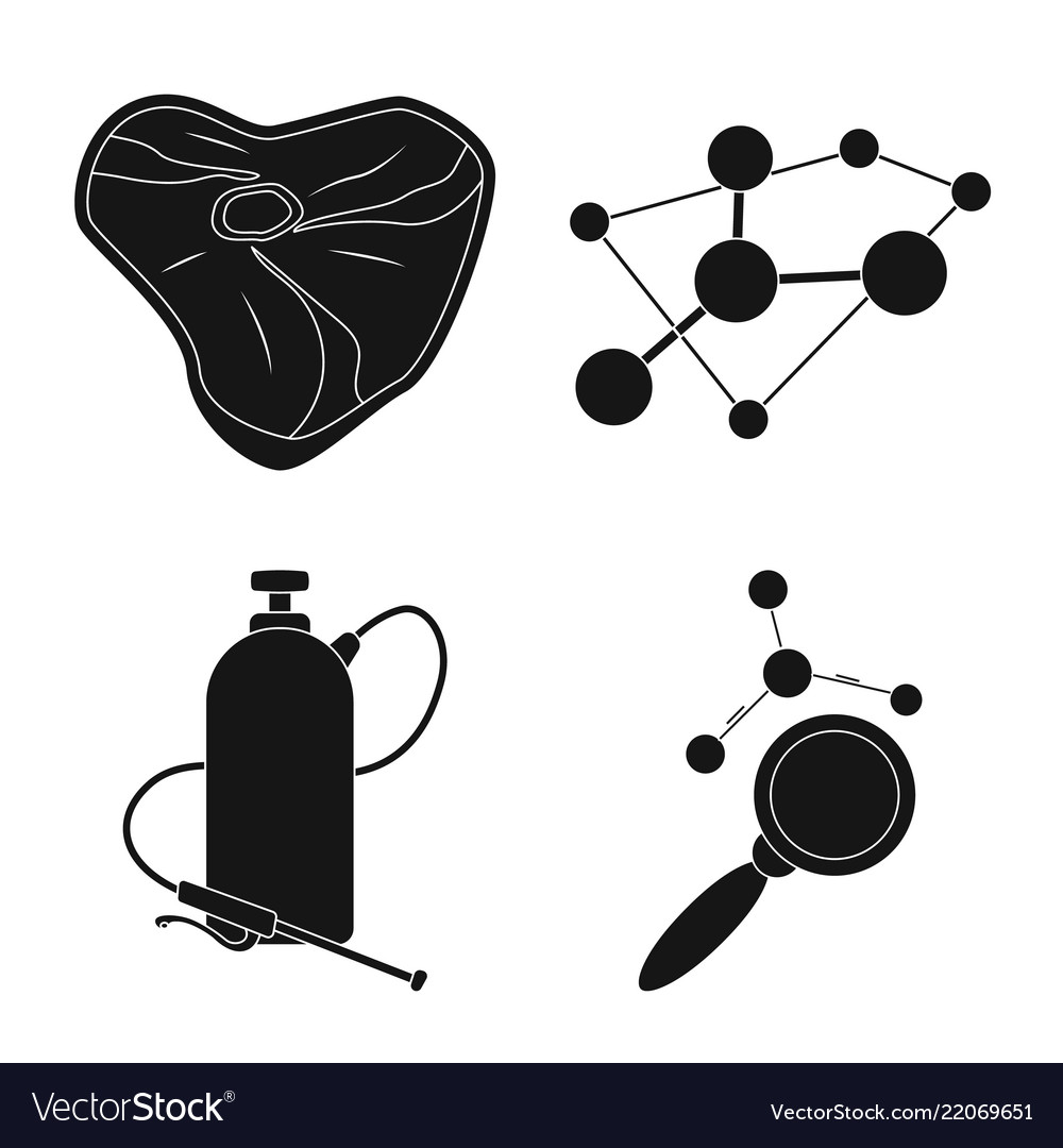 Isolated object of and sign set s vector image Isolated object of and sign set s