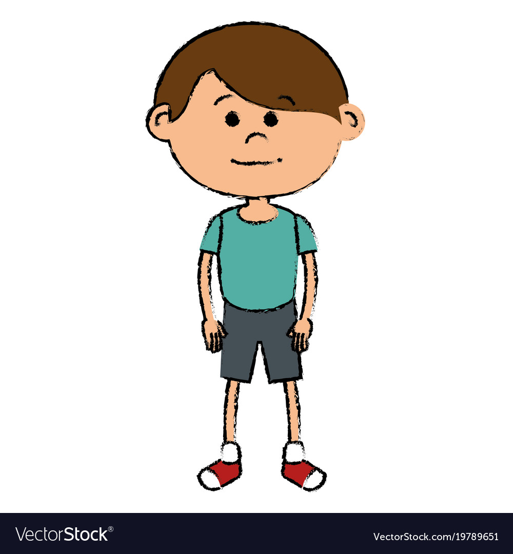 Little boy avatar character Royalty Free Vector Image