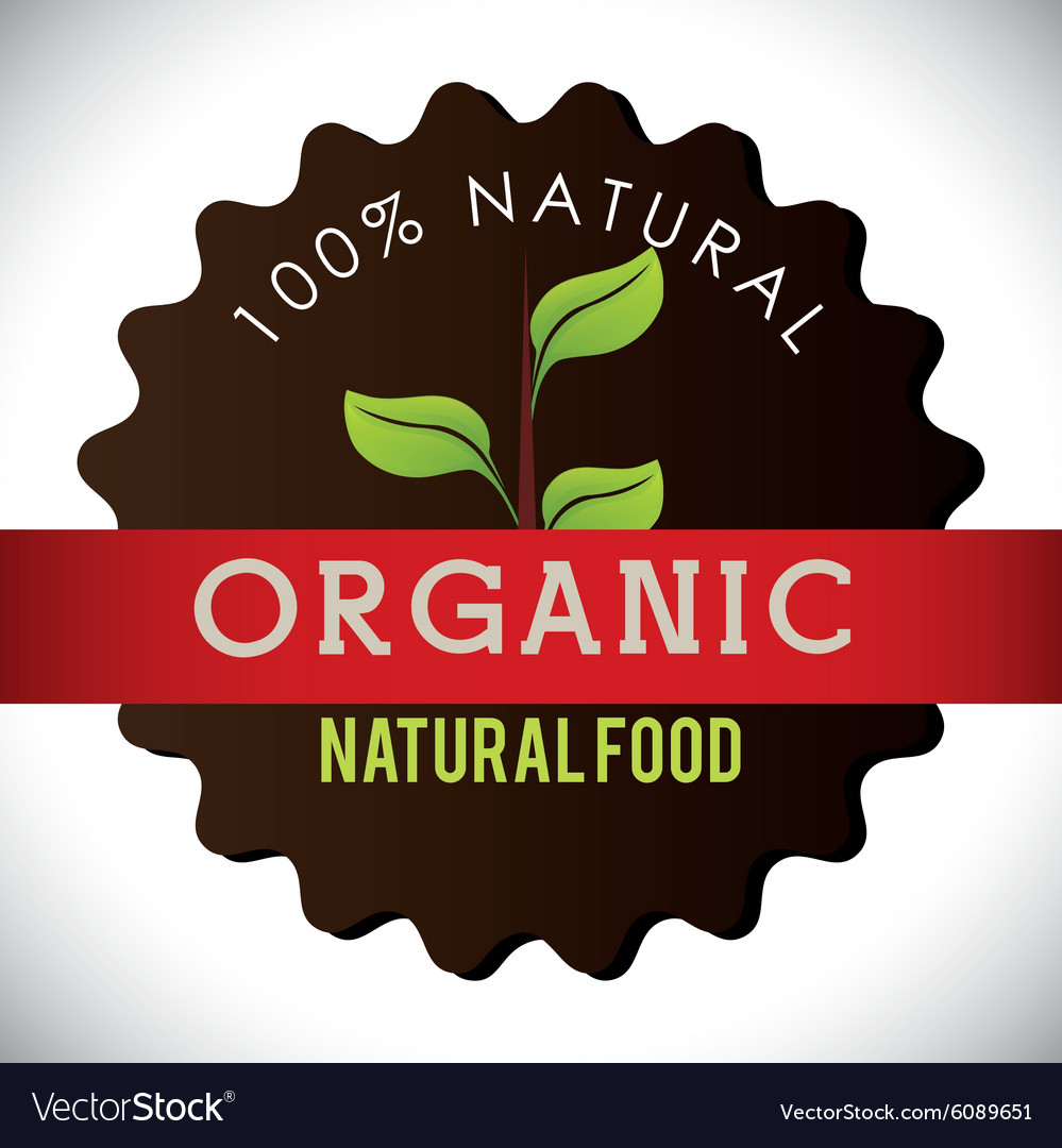 Organic natural food label