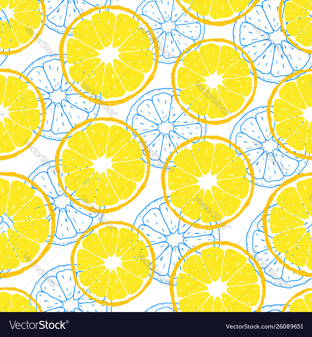 Pattern with lemon slices
