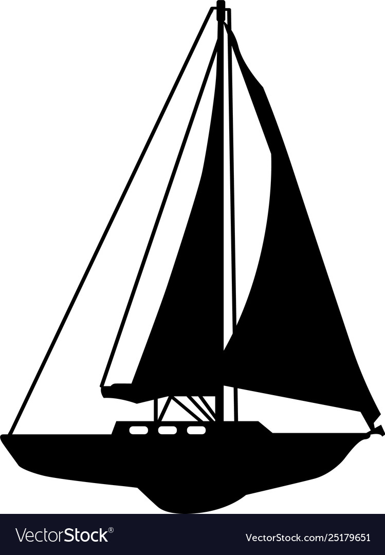 Sailboat Royalty Free Vector Image - VectorStock