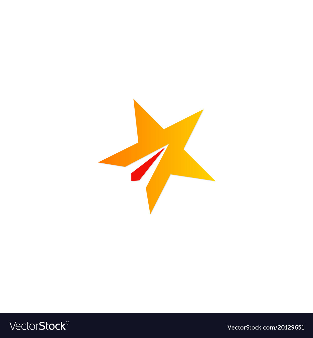 Star shape company logo Royalty Free Vector Image