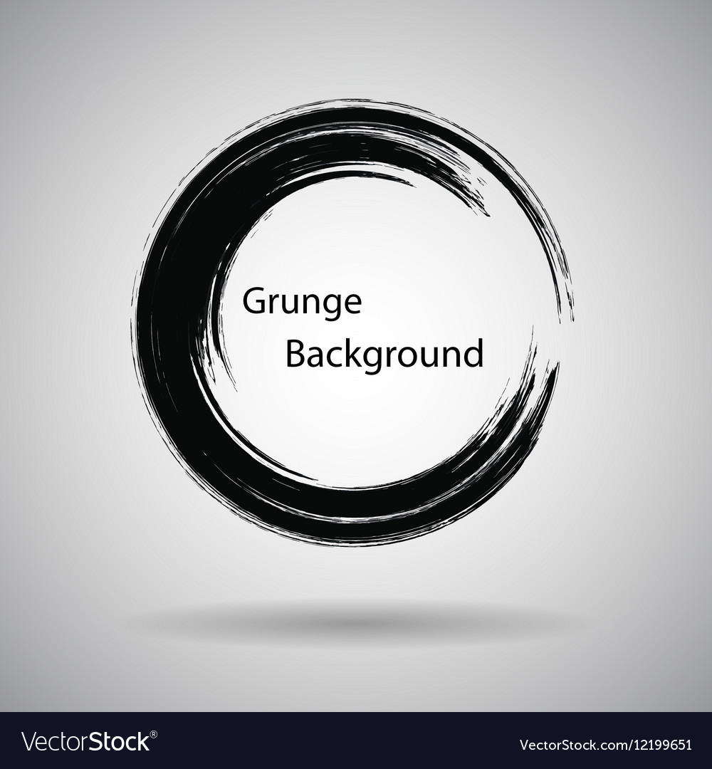 Zen Circle Logo - Enso Symbol