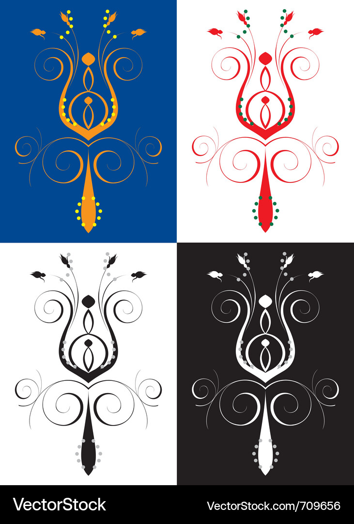 Abstract flower Royalty Free Vector Image - VectorStock