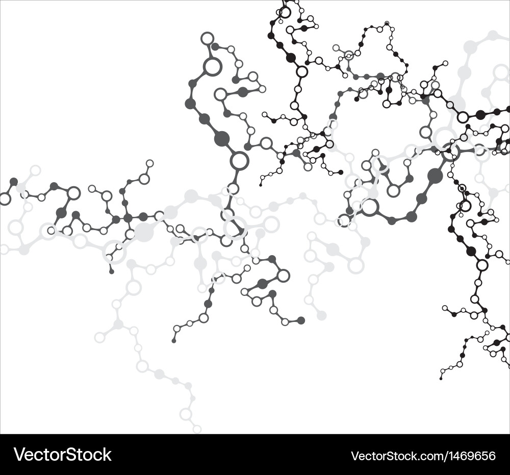 Abstract molecular structure background Royalty Free Vector