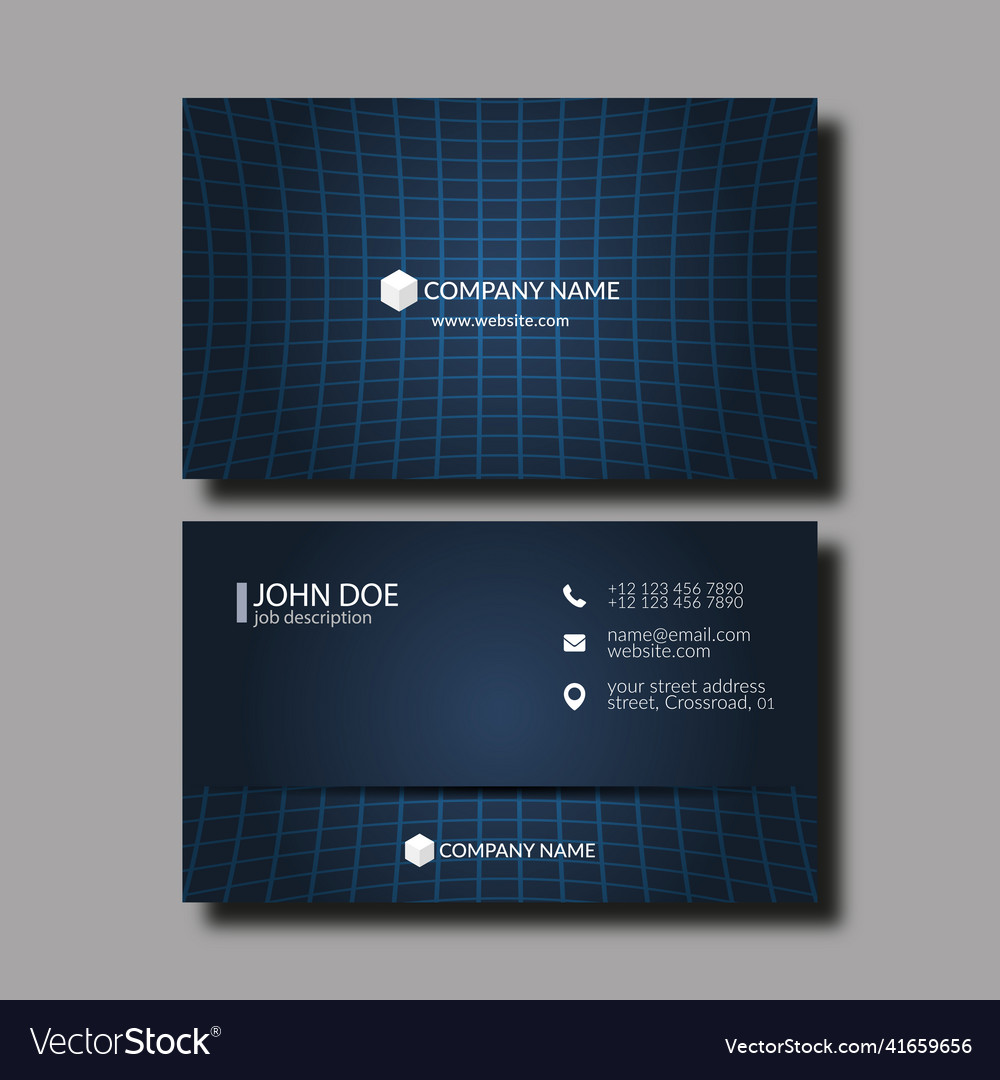 Business card template