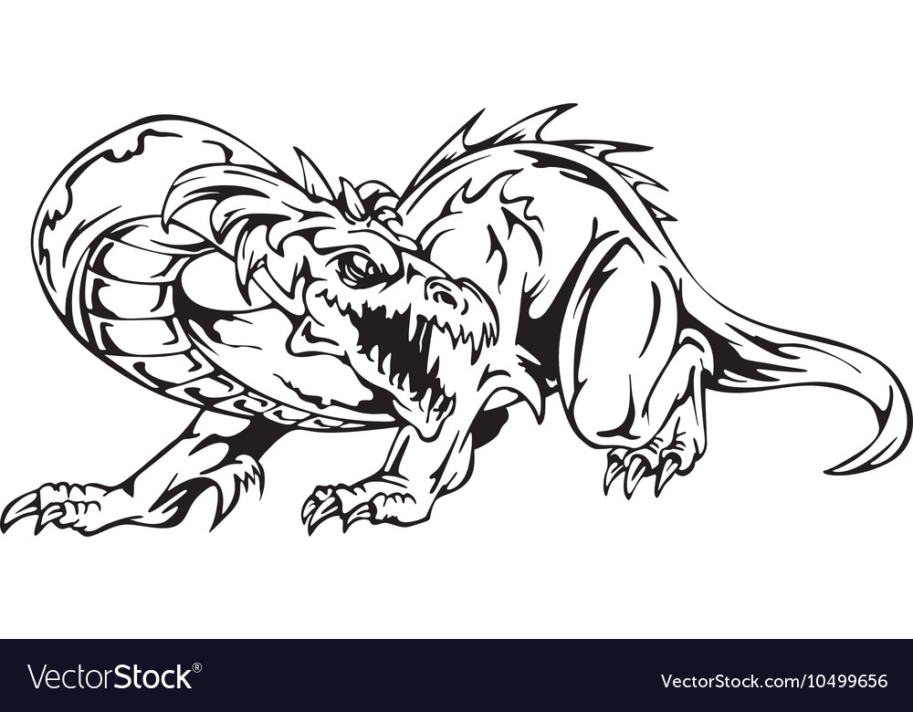 Dragon tattoo Royalty Free Vector Image - VectorStock