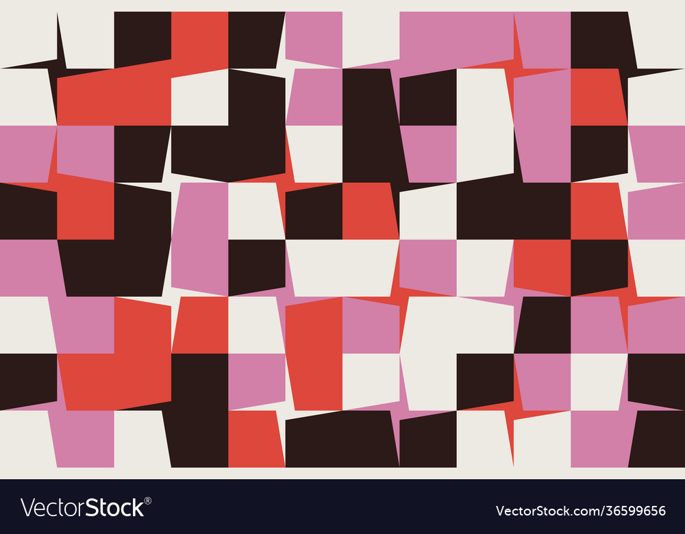 Mosaic abstract pattern design vector image Mosaic abstract pattern design