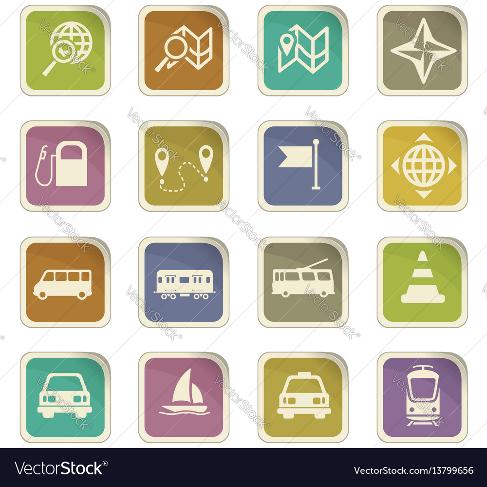 Navigation icon set