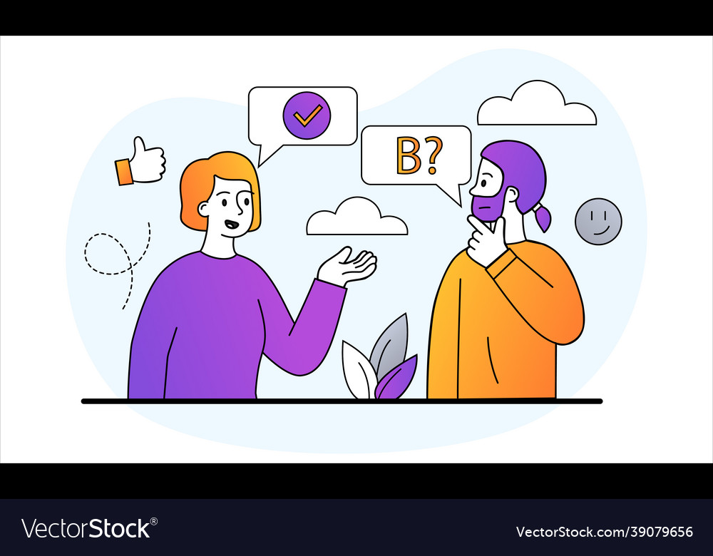 Questions and answers concept vector image Questions and answers concept