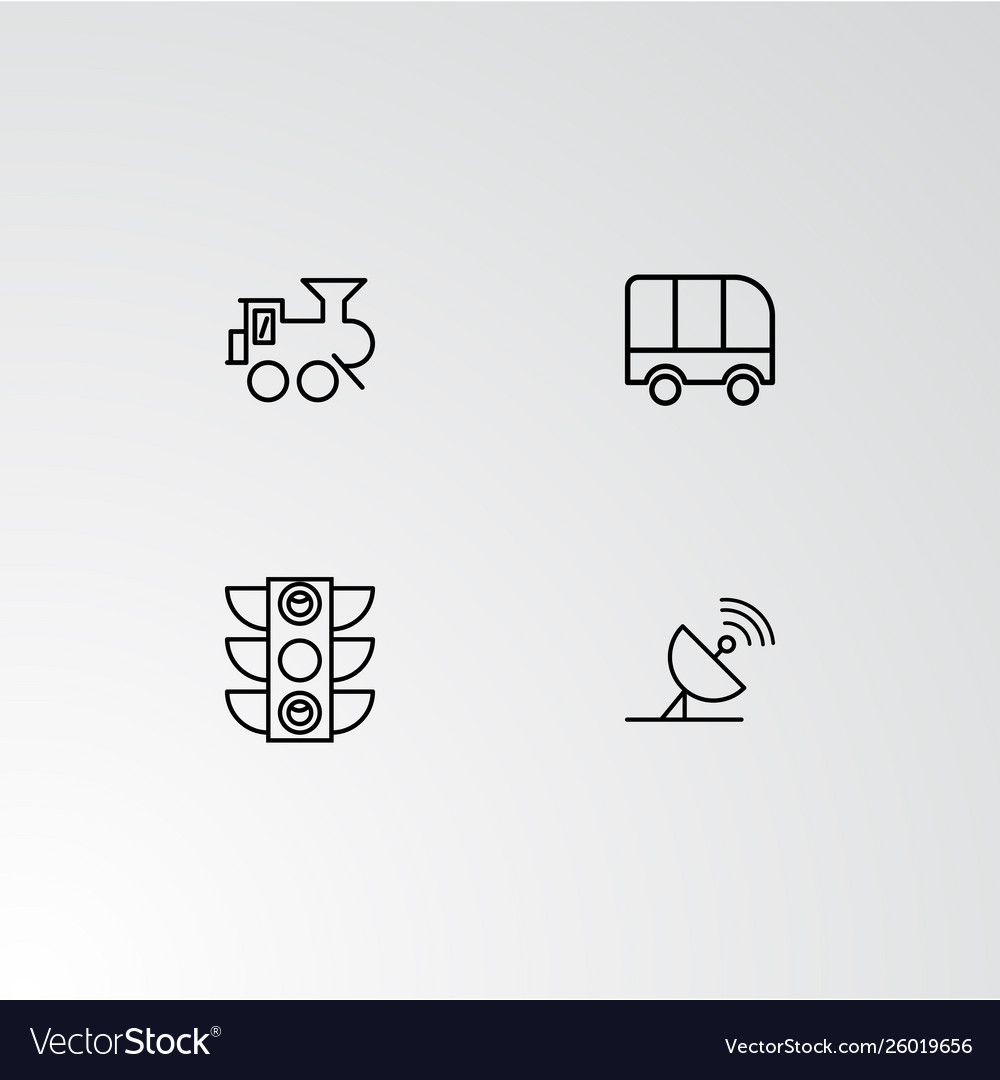 Set 4 perfect icons for navigation