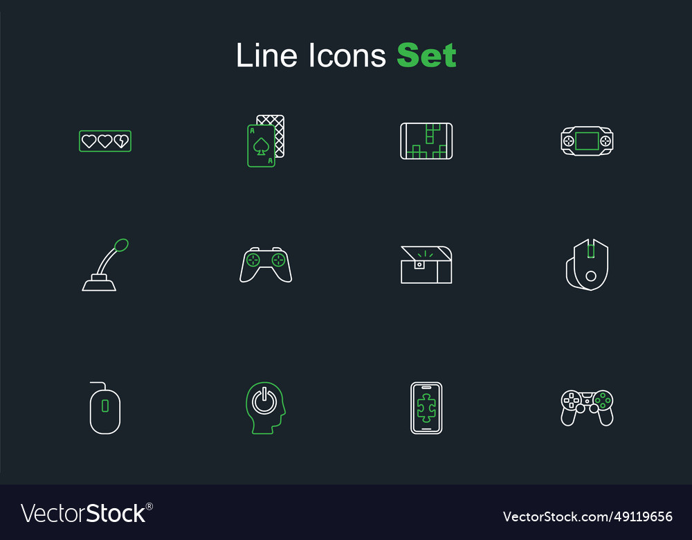 Set line game controller or joystick mobile