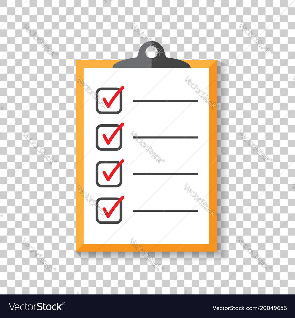 To do list icon checklist task in flat style