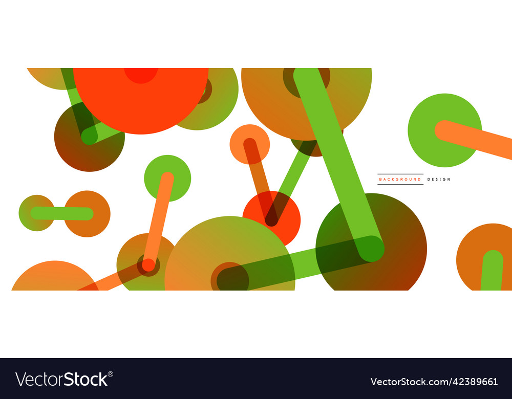 Abstract background round dots connected by lines Vector Image Abstract background round dots connected by lines