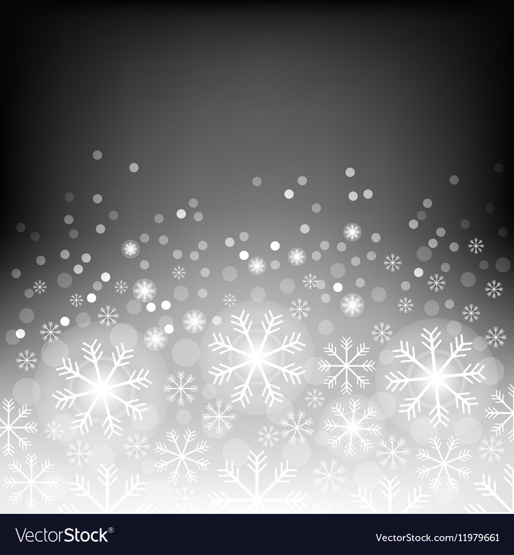 Abstract background with bokeh bright snowflake