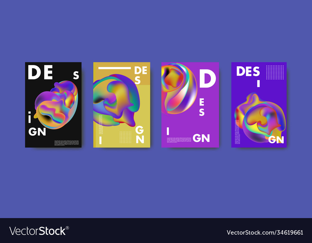 Abstract colorful liquid and fluid pattern Vector Image Abstract colorful liquid and fluid pattern
