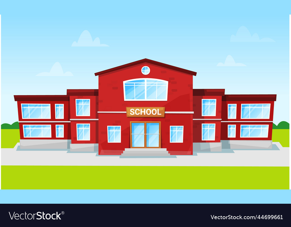 Children school place for educating alma mater Vector Image