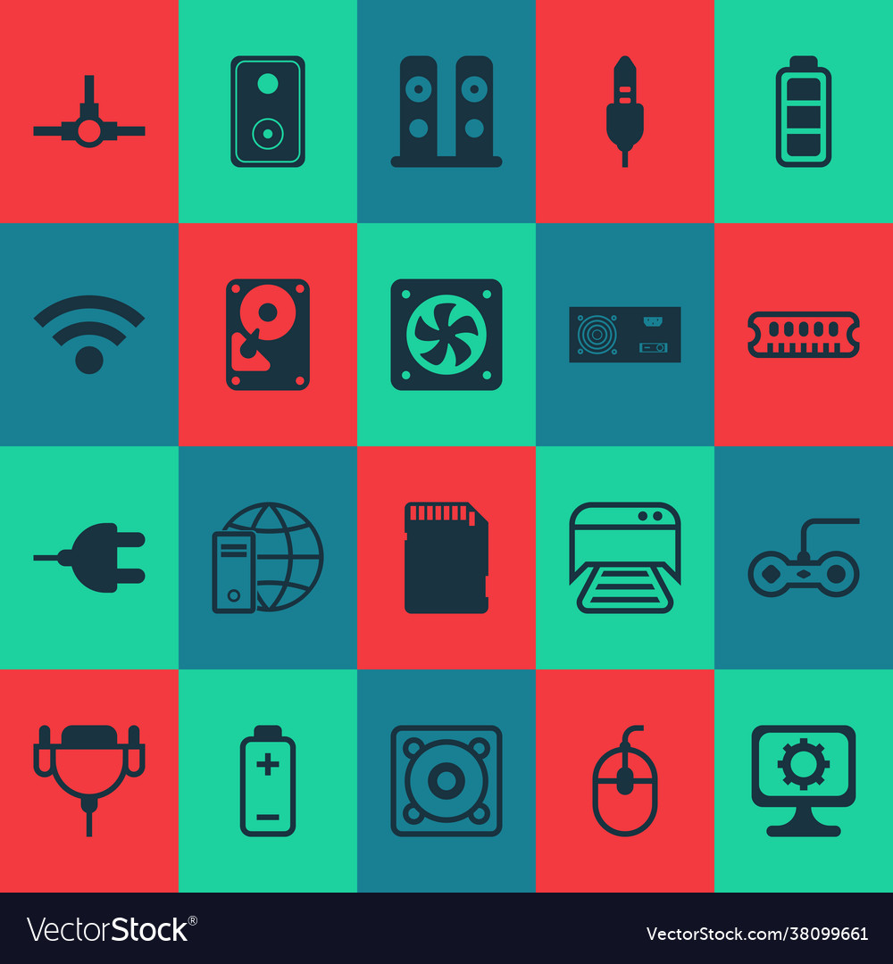 Computer icons set with mouse global Vector Image Computer icons set with mouse global