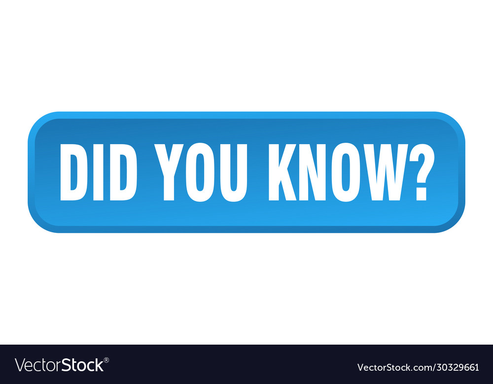 Did you know button square 3d push