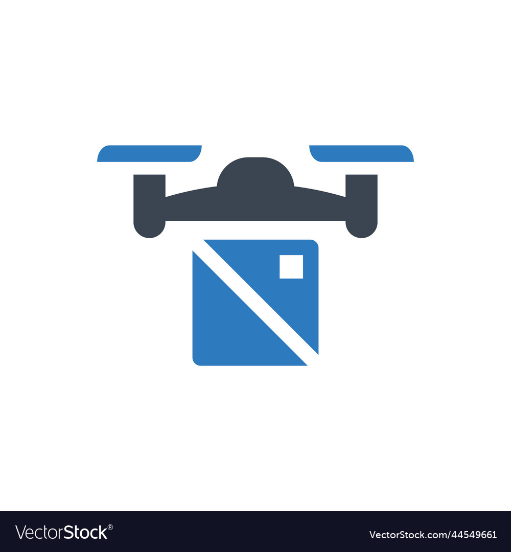 Drone delivery icon