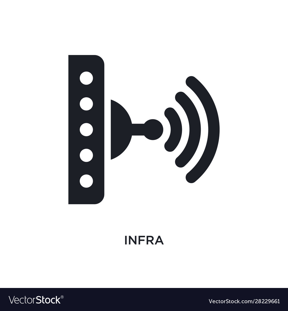 Infra isolated icon simple element from