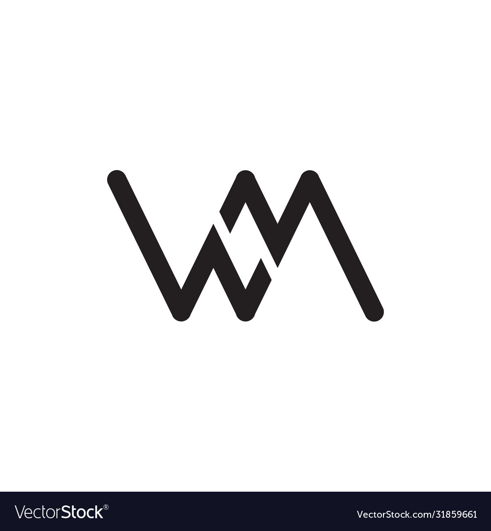 WM Initial Monogram Lettermark