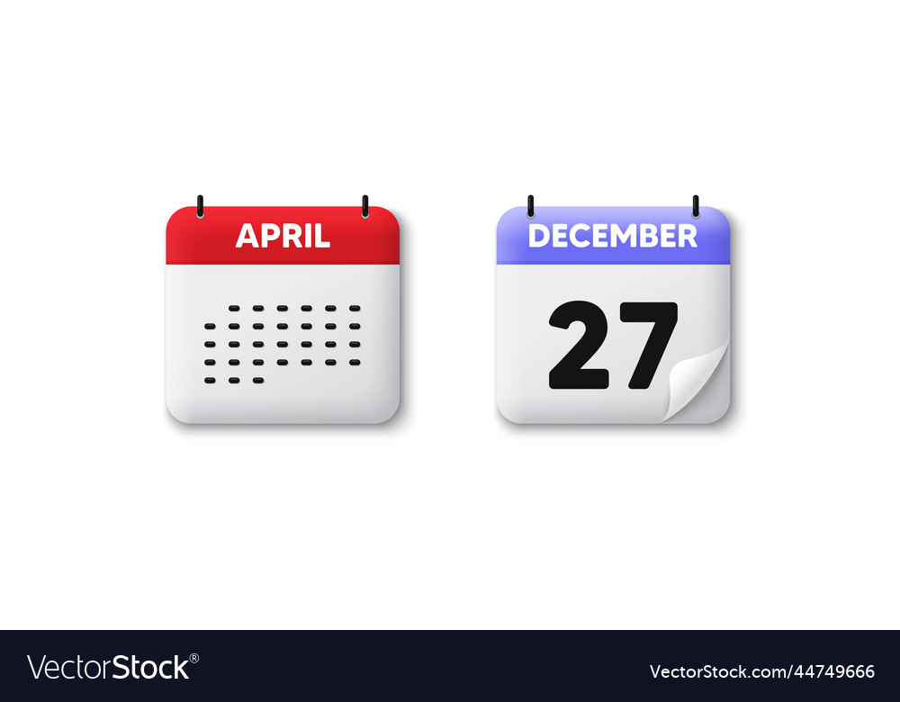 27th day of the month icon event schedule date vector image 27th day of the month icon event schedule date