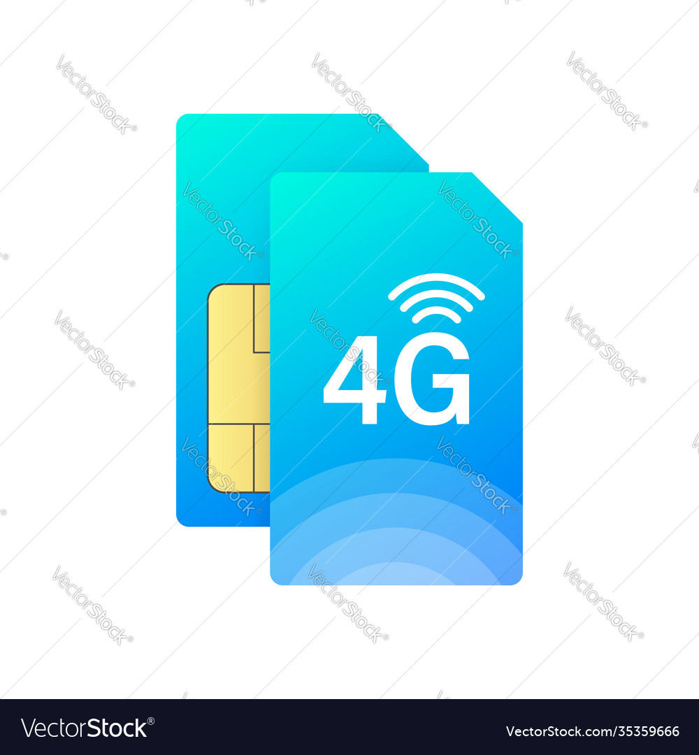 4g sim card technology background Royalty Free Vector Image