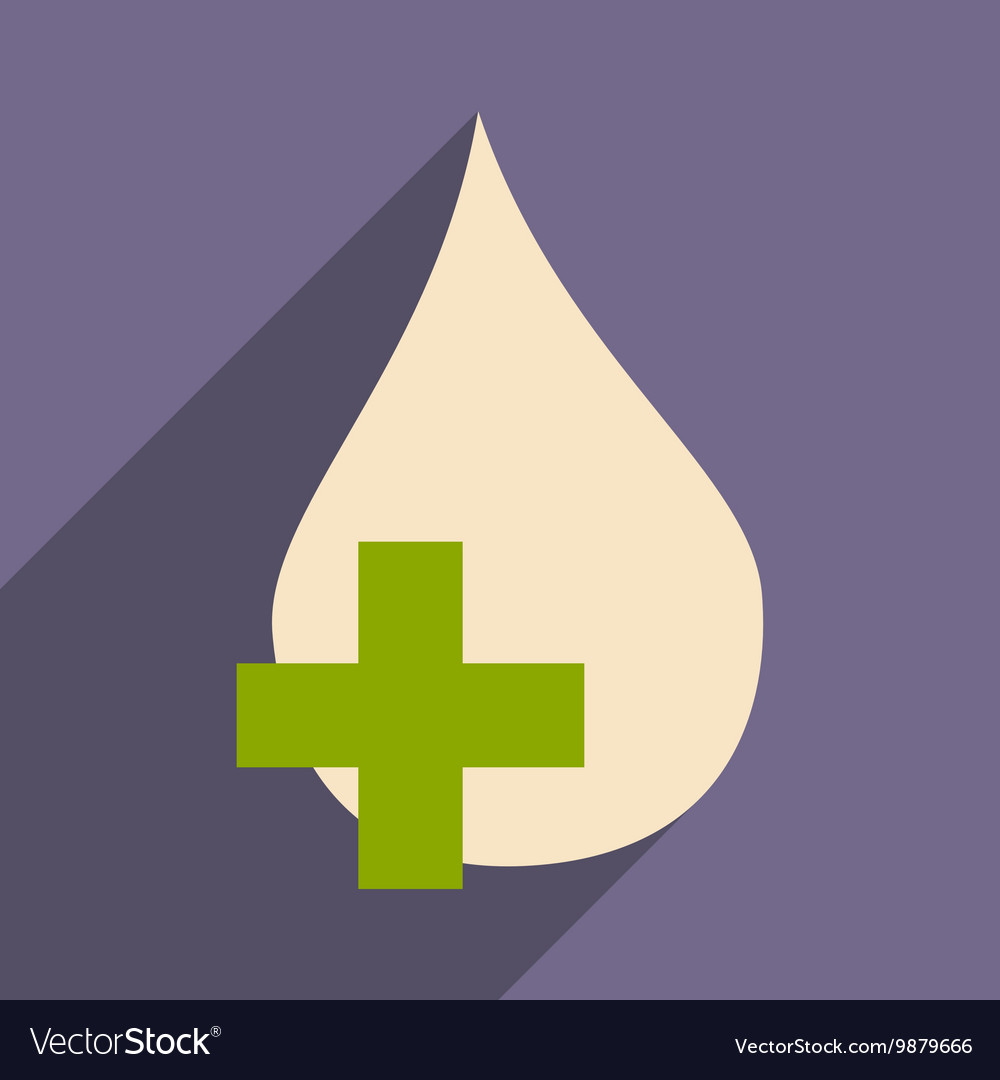 Flat with shadow icon and mobile application drop