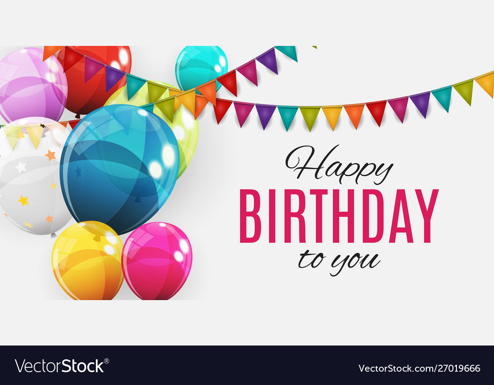 Group colour glossy helium balloons background vector image Group colour glossy helium balloons background