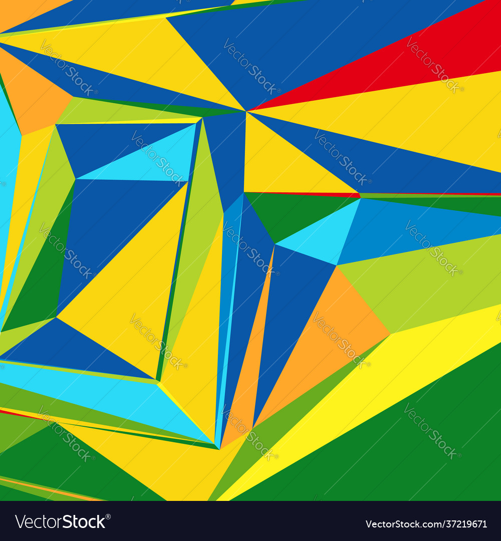 Abstract background with colorful triangles vector image Abstract background with colorful triangles