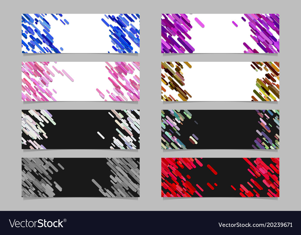 Abstract diagonal rounded stripe pattern banner
