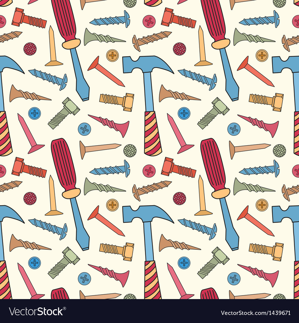 Colorful Tool Pattern - Seamless