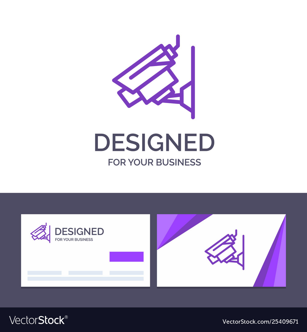 Creative business card and logo template camera