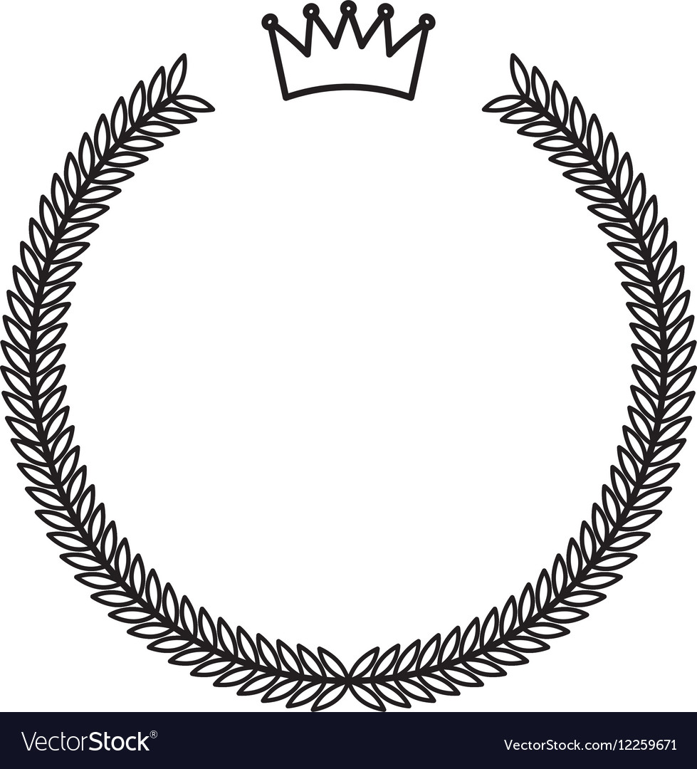 Download Crown frame style hipster Royalty Free Vector Image