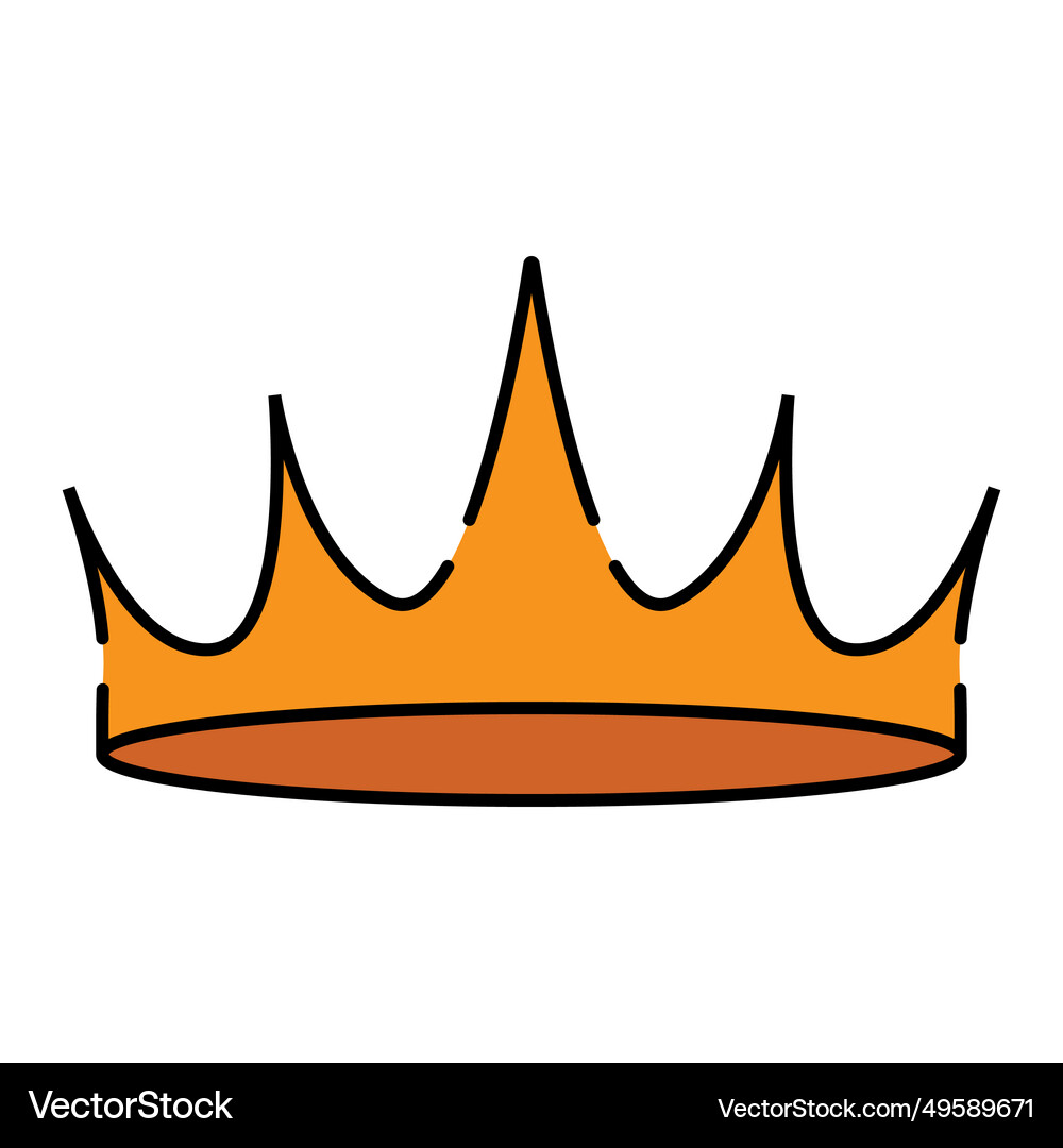 Crown icon Royalty Free Vector Image - VectorStock