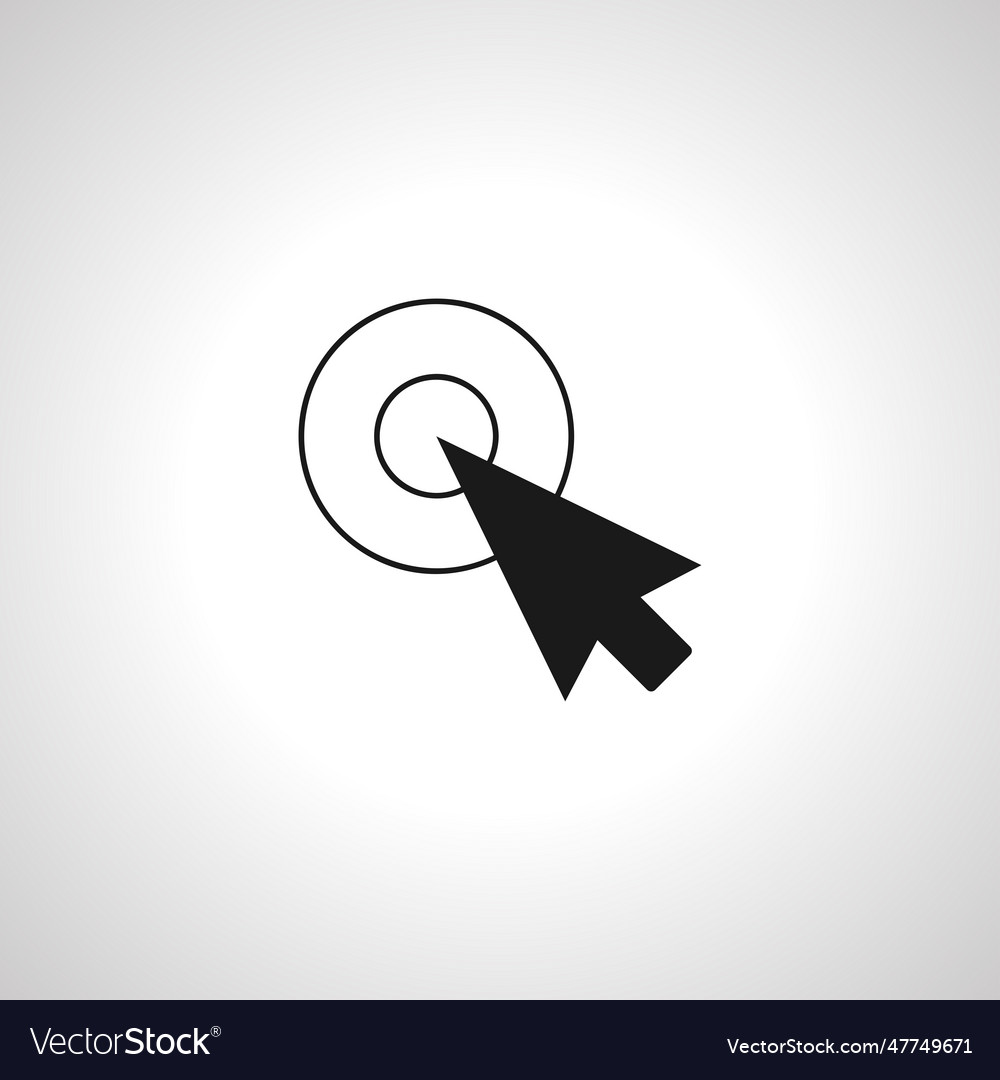 Cursor isolated icon computer mouse