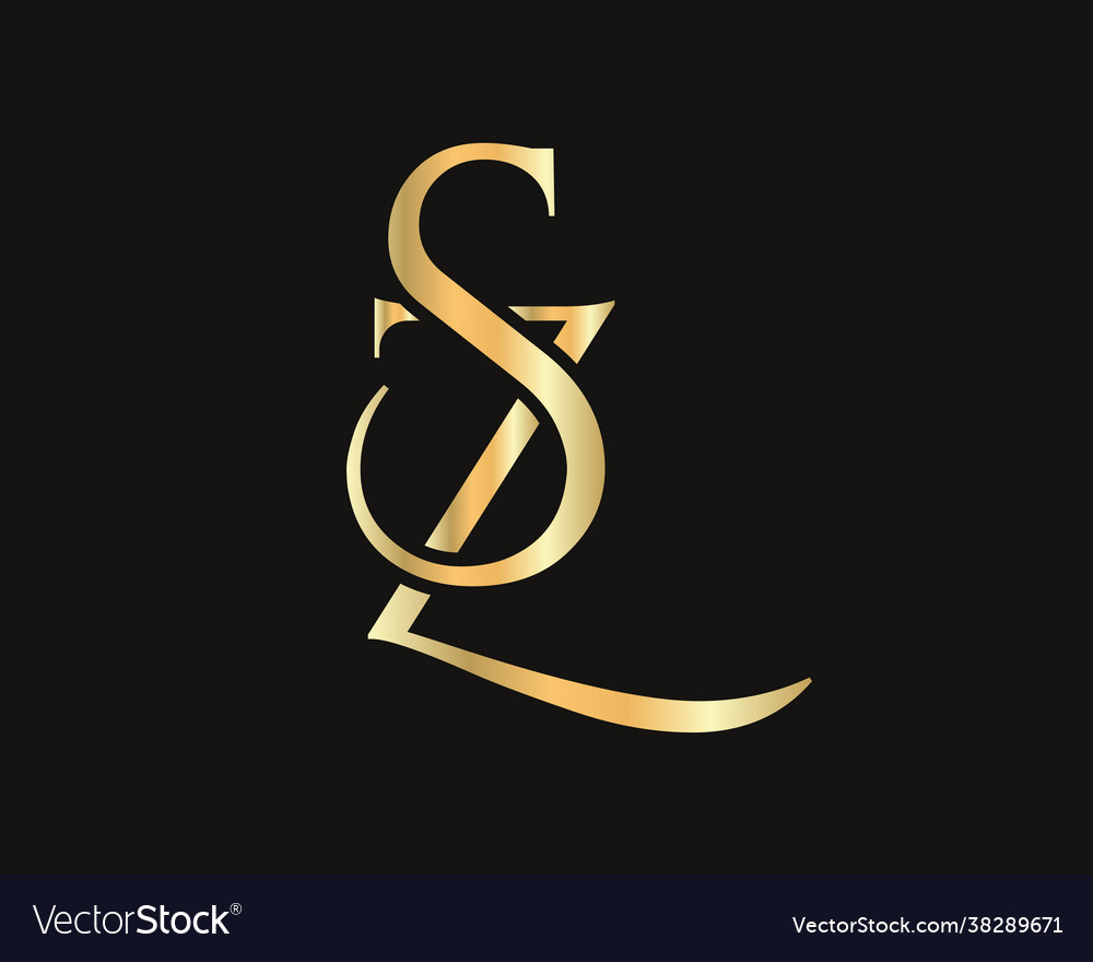 Initial sz sz letter logo design template Vector Image Initial sz sz letter logo design template Vector Image