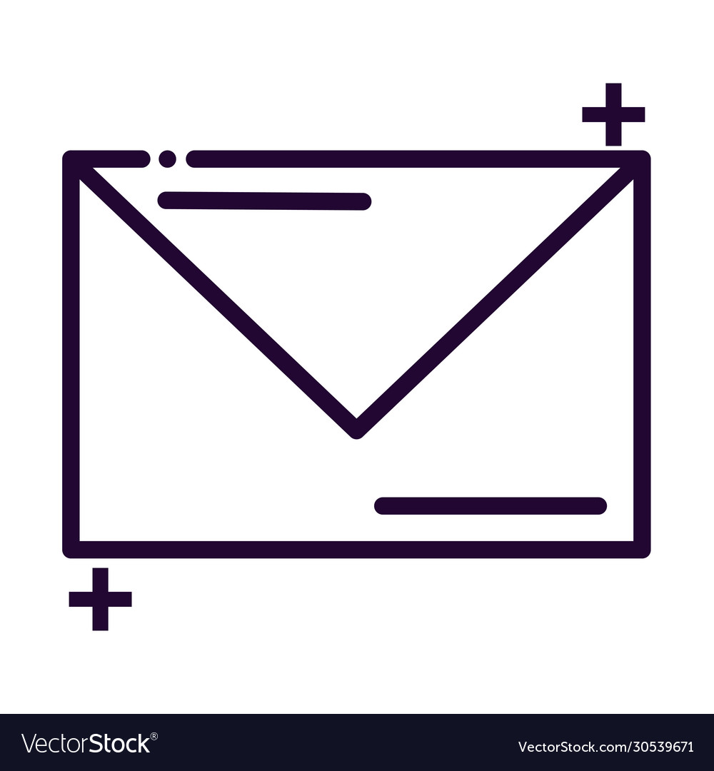 Envelope catalog icon outline style Royalty Free Vector