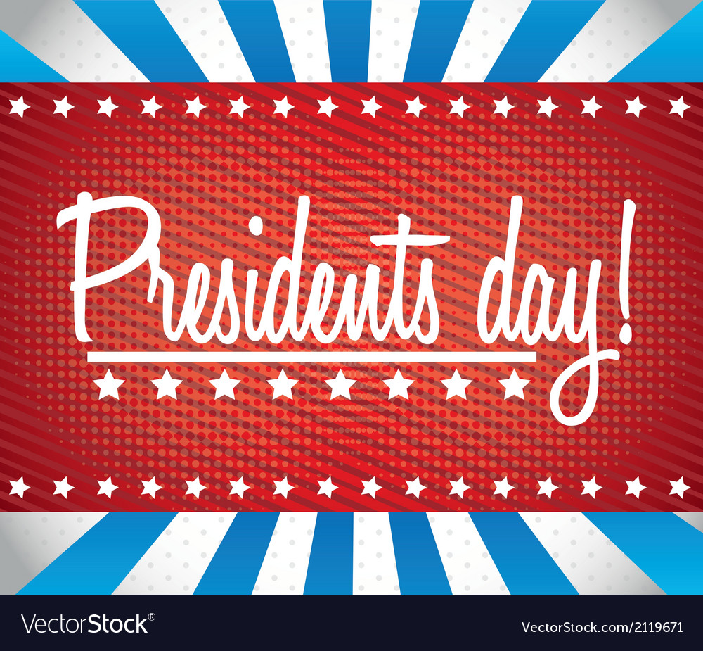 Presidents day background united states