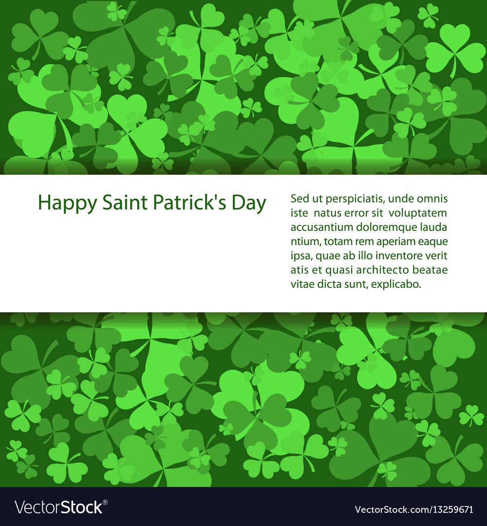 St patricks day background