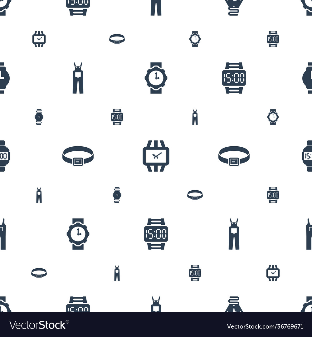 Strap icons pattern seamless white background