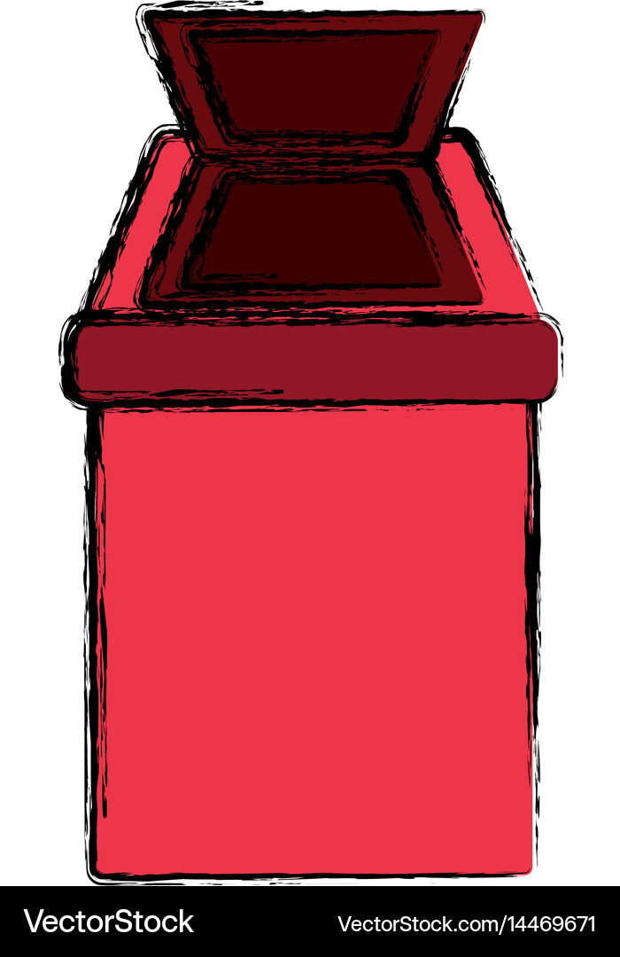 Trash can isolated Royalty Free Vector Image - VectorStock